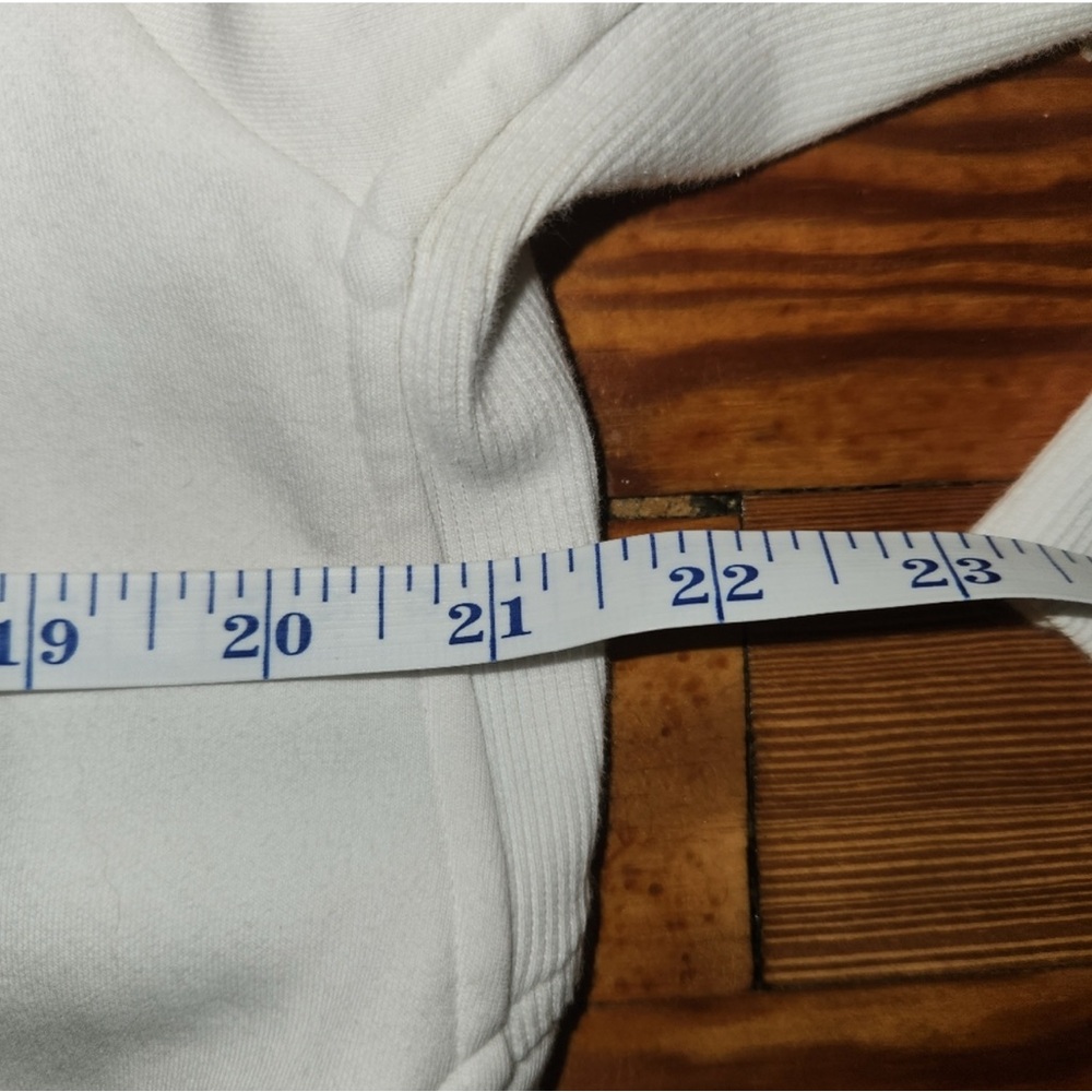 Athleta Women's Classic White Hoodie - Picture 4 of 4
